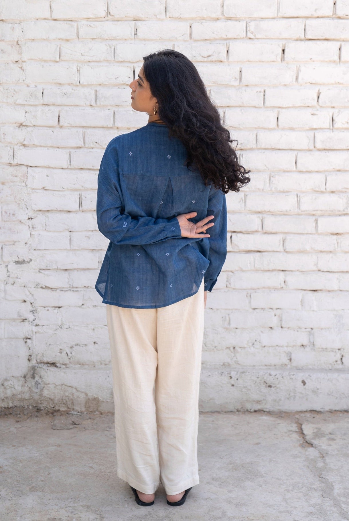 Fragments Jamdani Oversized Shirt - CiceroniWomen Shirtswith N.