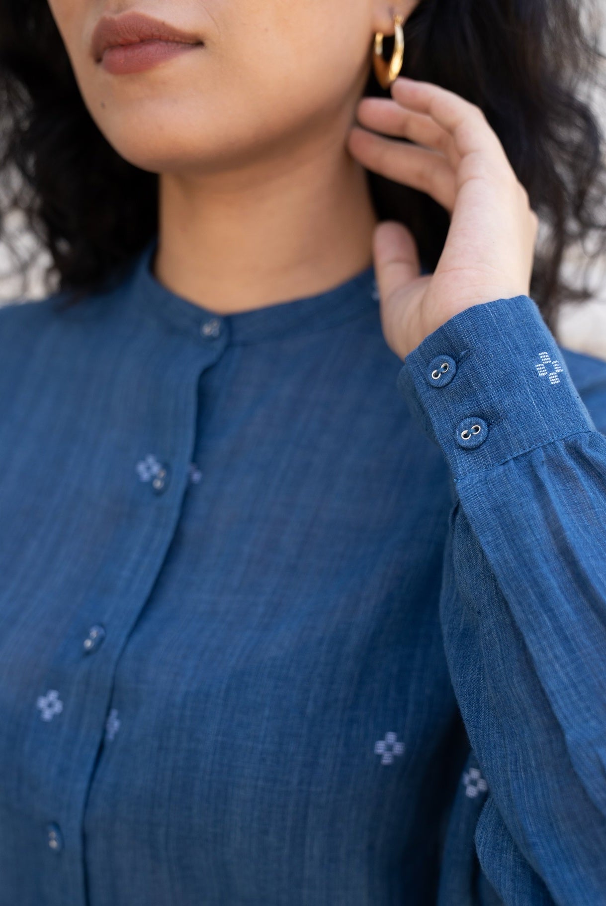 Fragments Jamdani Oversized Shirt - CiceroniWomen Shirtswith N.