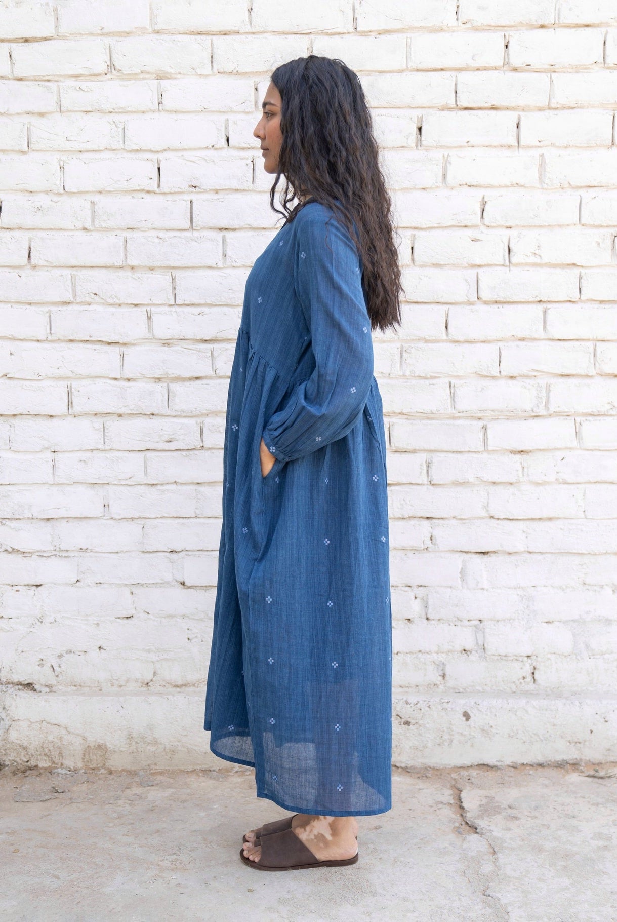 Fragments Jamdani Shirt Dress - CiceroniDresseswith N.