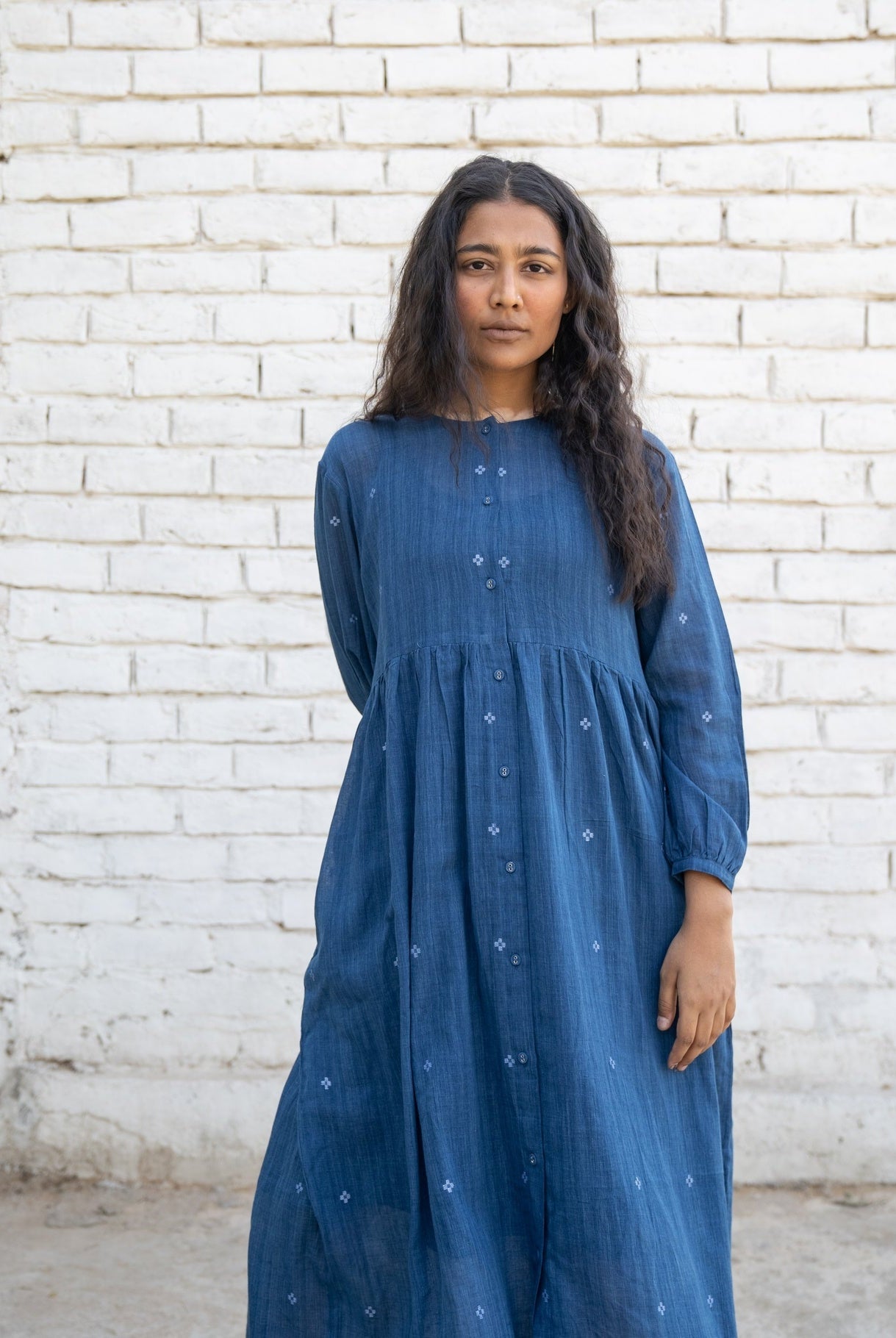 Fragments Jamdani Shirt Dress - CiceroniDresseswith N.