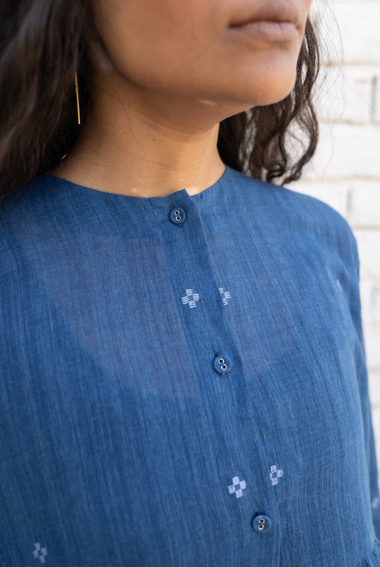 Fragments Jamdani Shirt Dress - CiceroniDresseswith N.