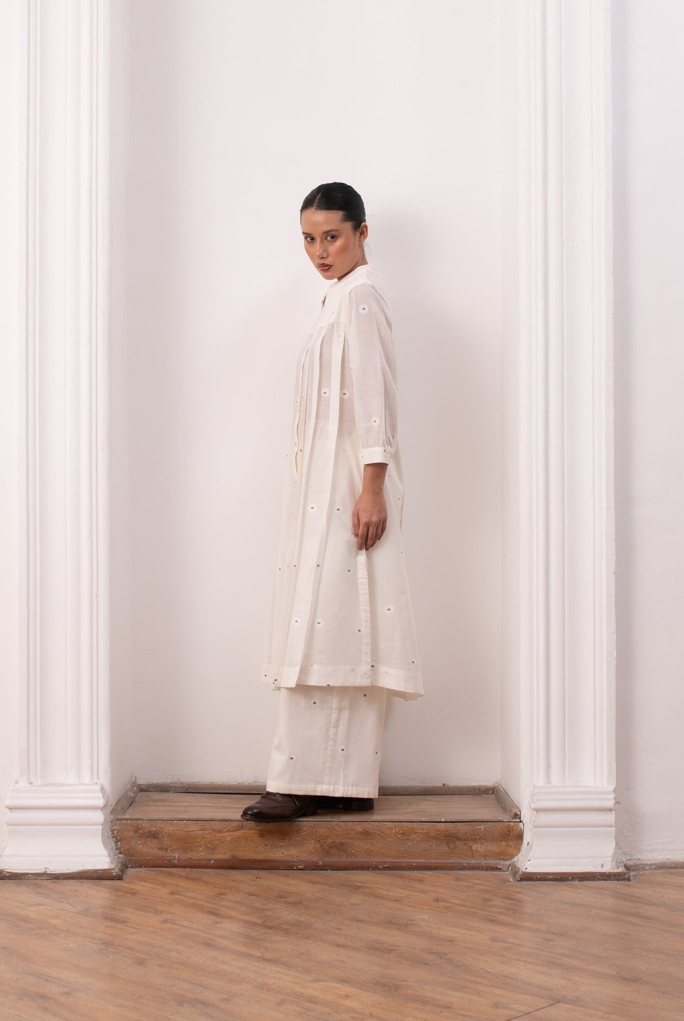 Frida Co - ord Set - Soft White - CiceroniKurta Set, Everyday WearHiranya