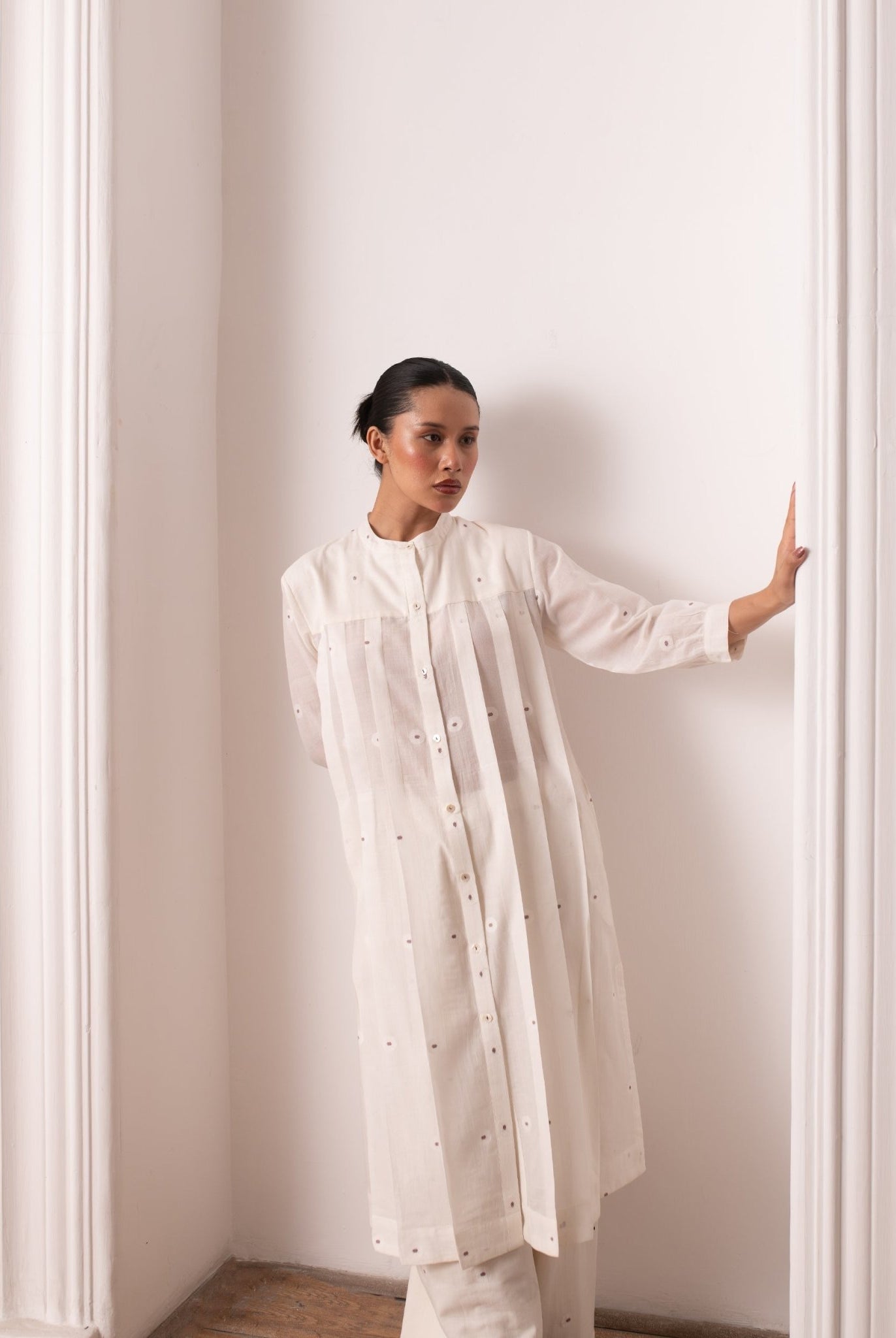 Frida Co - ord Set - Soft White - CiceroniKurta Set, Everyday WearHiranya