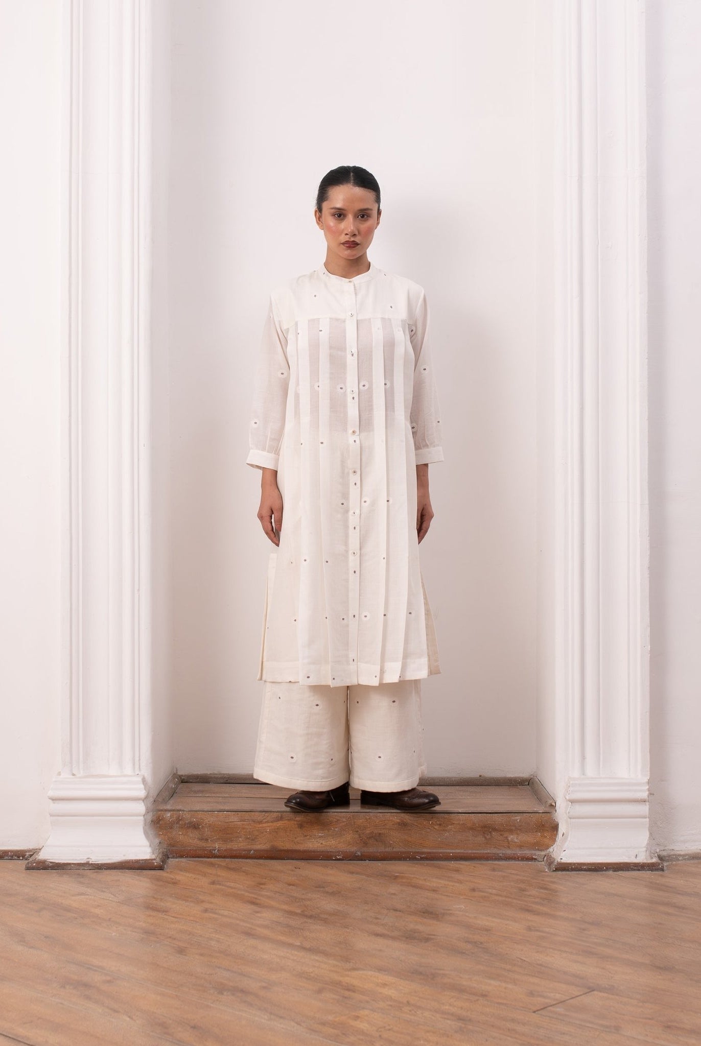 Frida Co - ord Set - Soft White - CiceroniKurta Set, Everyday WearHiranya