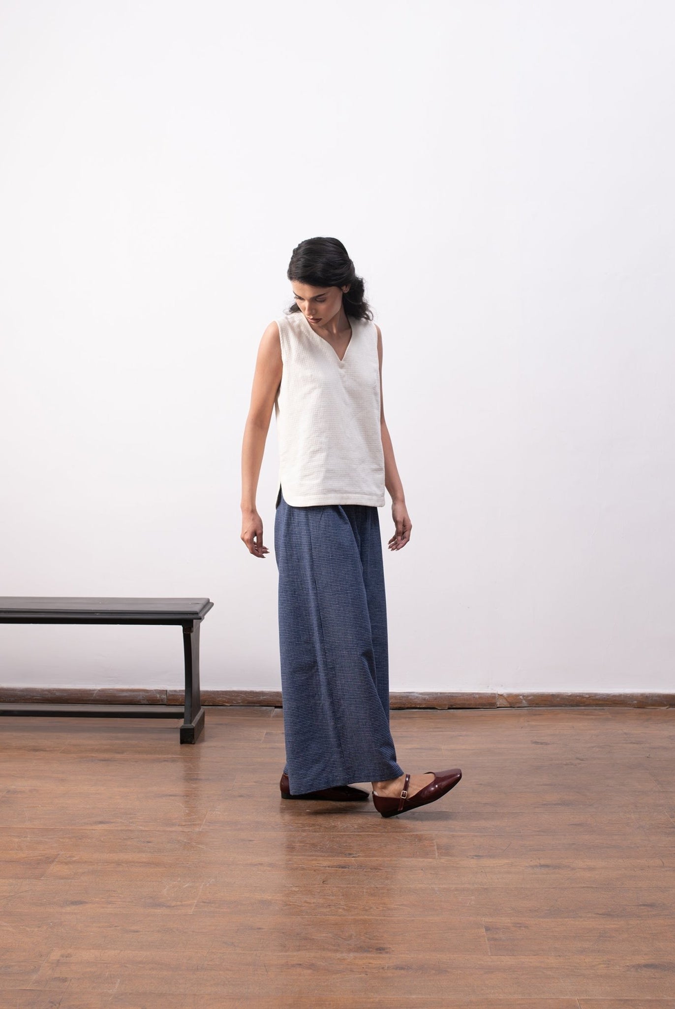 Frida Layered Set - Navy Blue - CiceroniKurta Set, Everyday WearHiranya