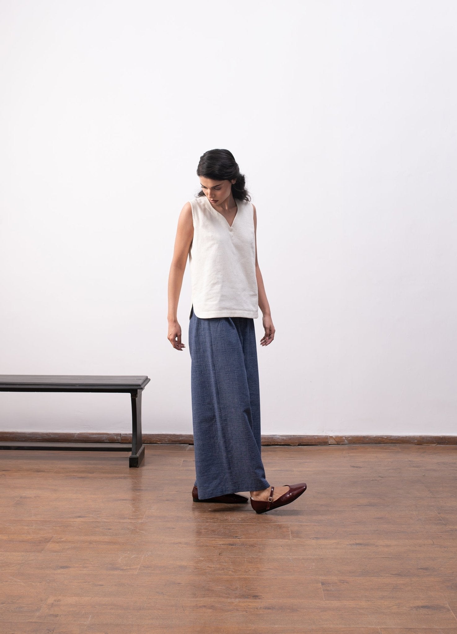 Frida Layered Set - Navy Blue - CiceroniKurta Set, Everyday WearHiranya