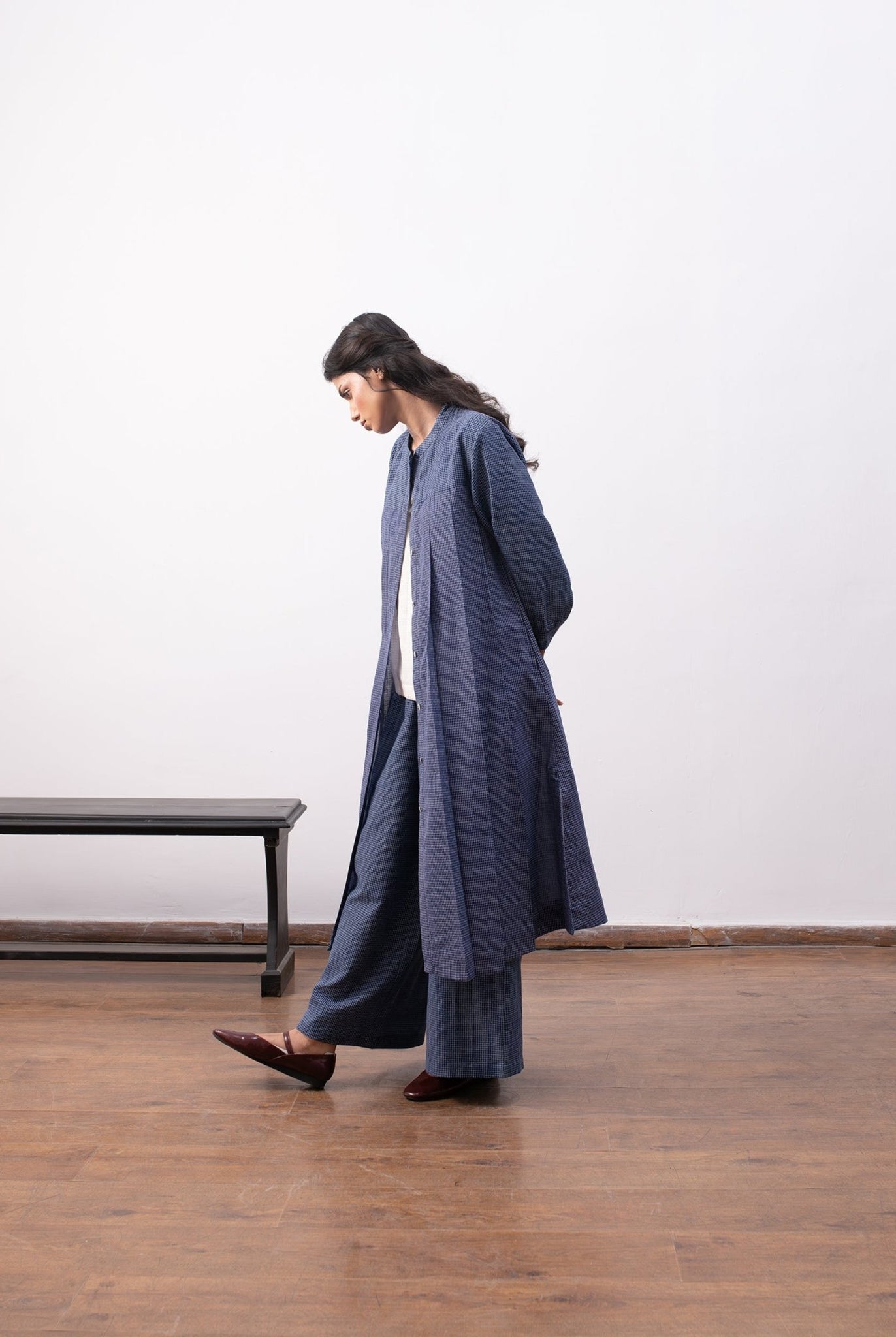 Frida Layered Set - Navy Blue - CiceroniKurta Set, Everyday WearHiranya