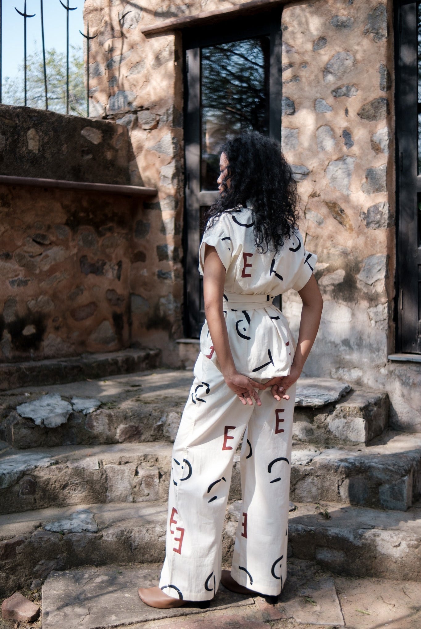 Friday Flared Pants - Printed - CiceroniPantsThe Terra Tribe