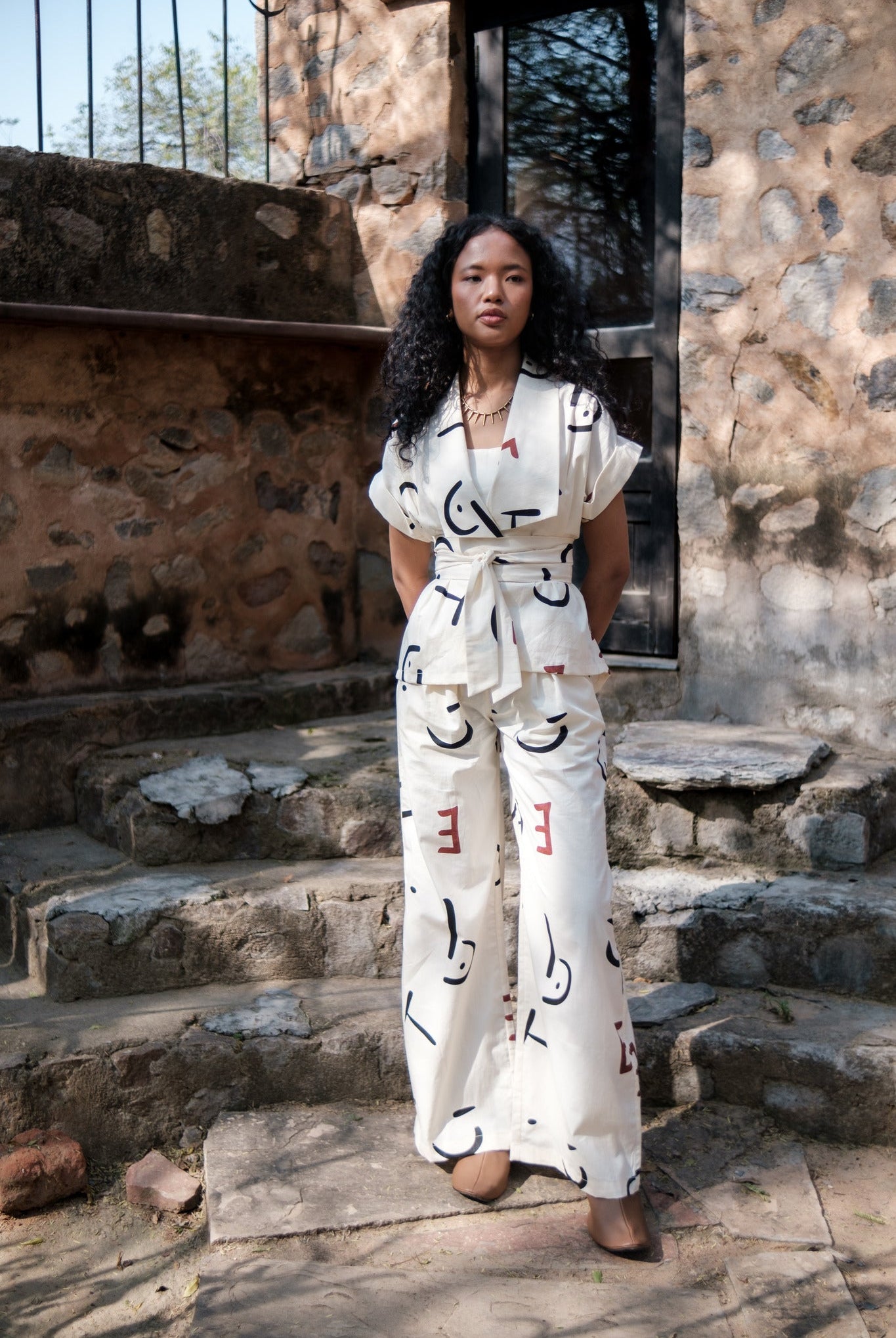 Friday Flared Pants - Printed - CiceroniPantsThe Terra Tribe