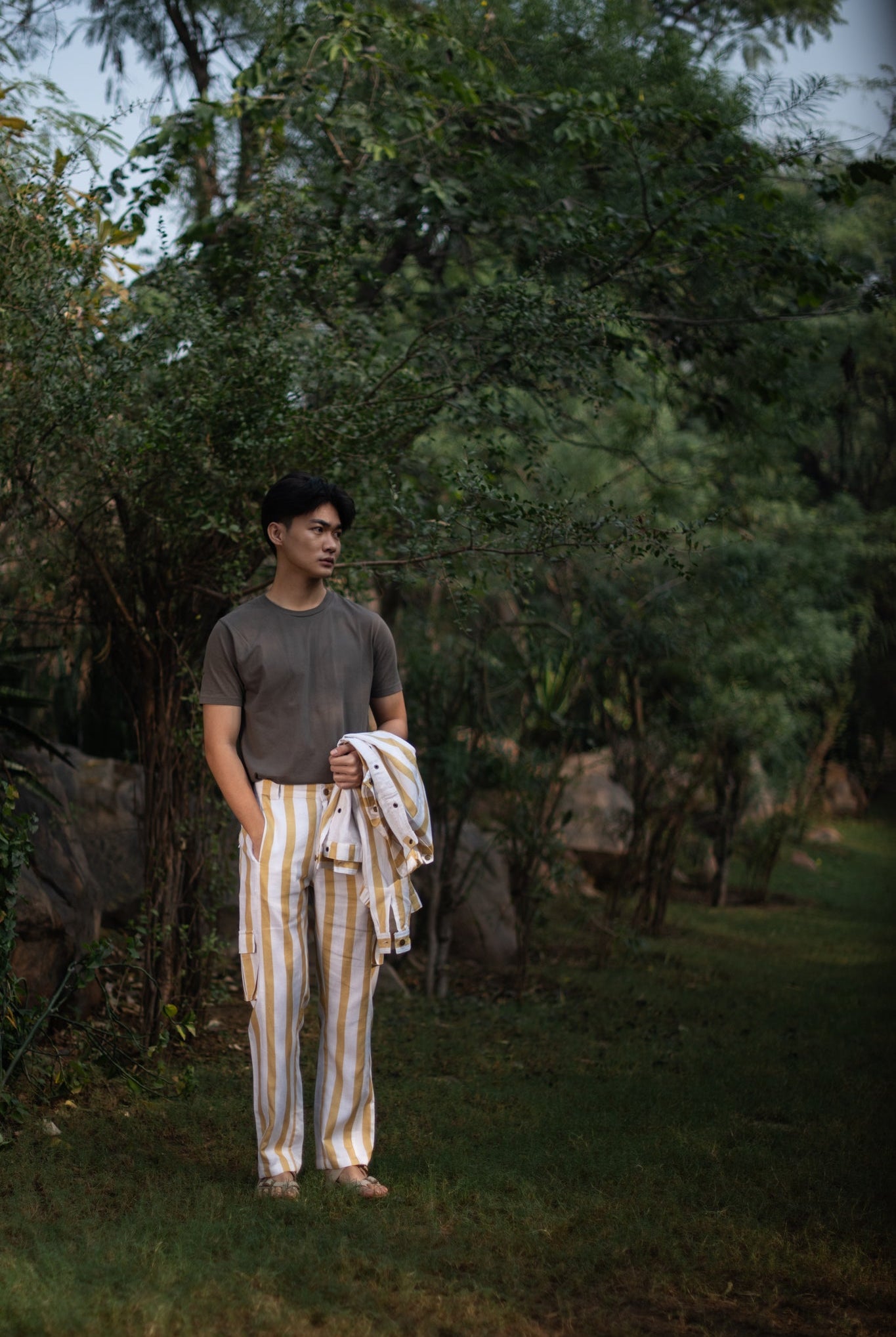 Fuji Worker Pants - Yellow Stripe - CiceroniPantsThe Terra Tribe