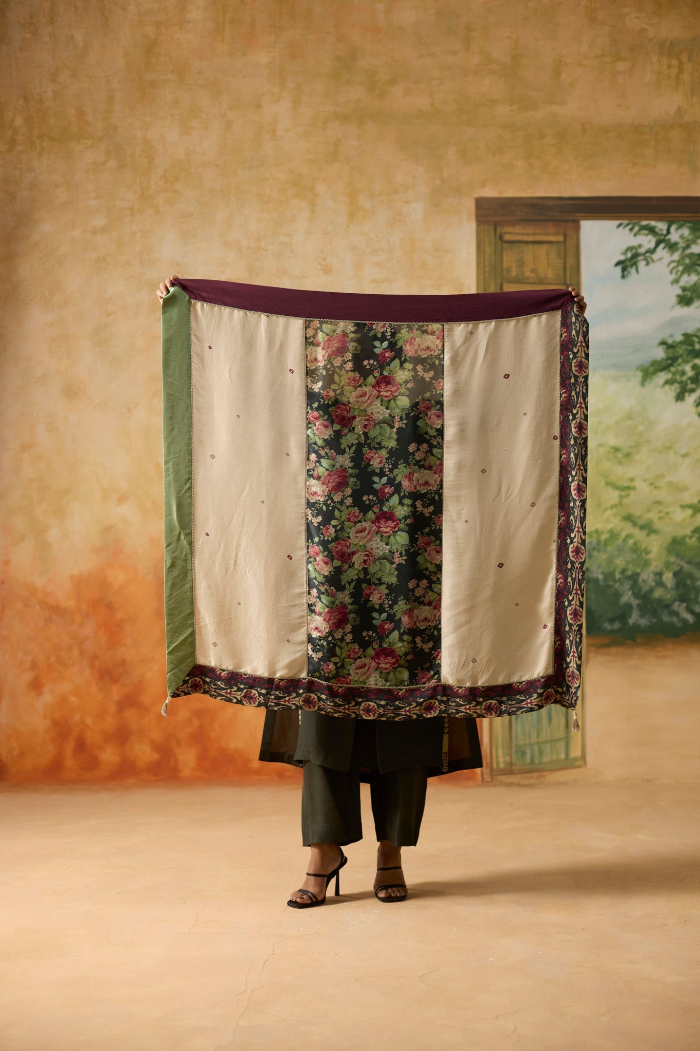 Fulard Kurta Set - Charcoal Grey - CiceroniKurta Set, Festive WearKhyati Rughani