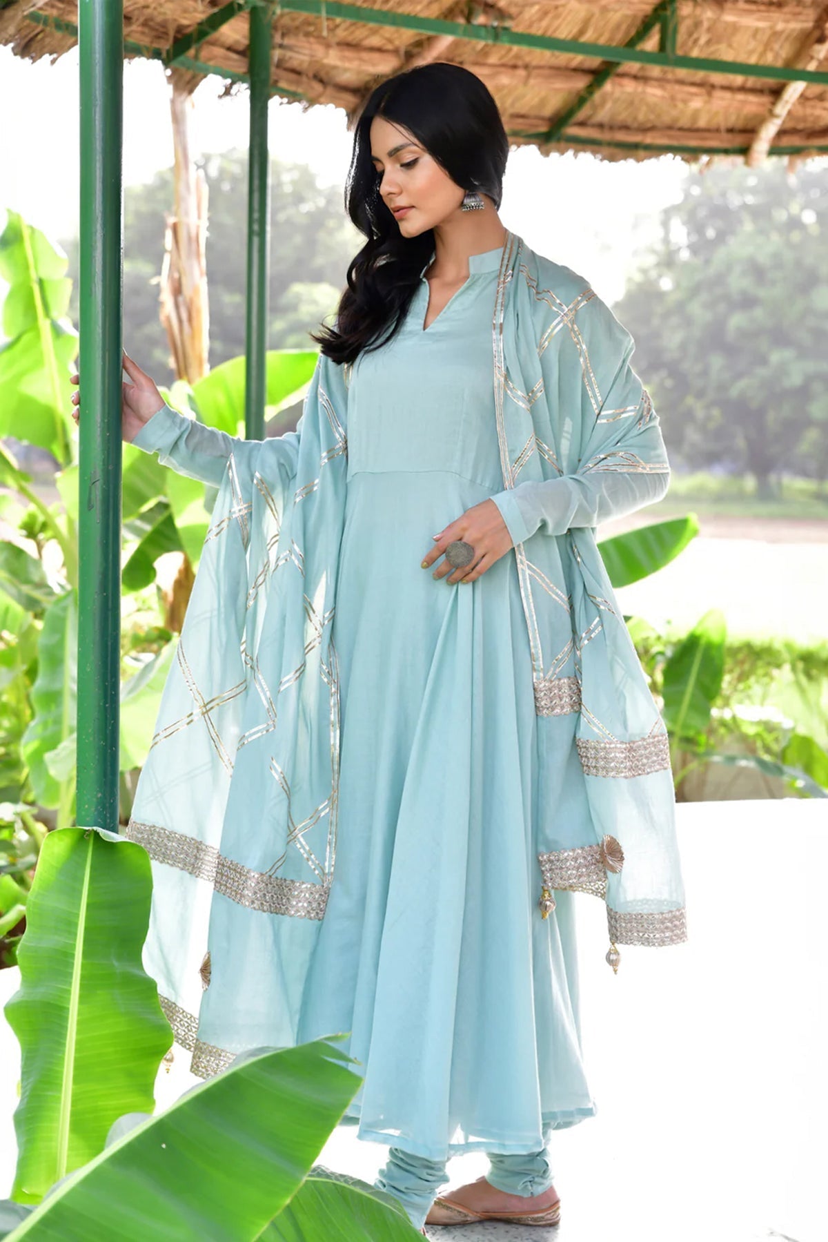 Gagan Paavni Anarkali Set - CiceroniKurta Set, Festive WearOmaana