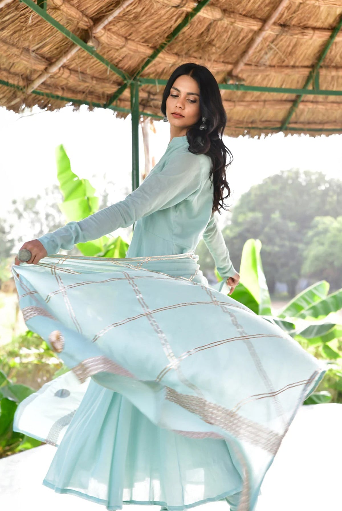 Gagan Paavni Anarkali Set - CiceroniKurta Set, Festive WearOmaana