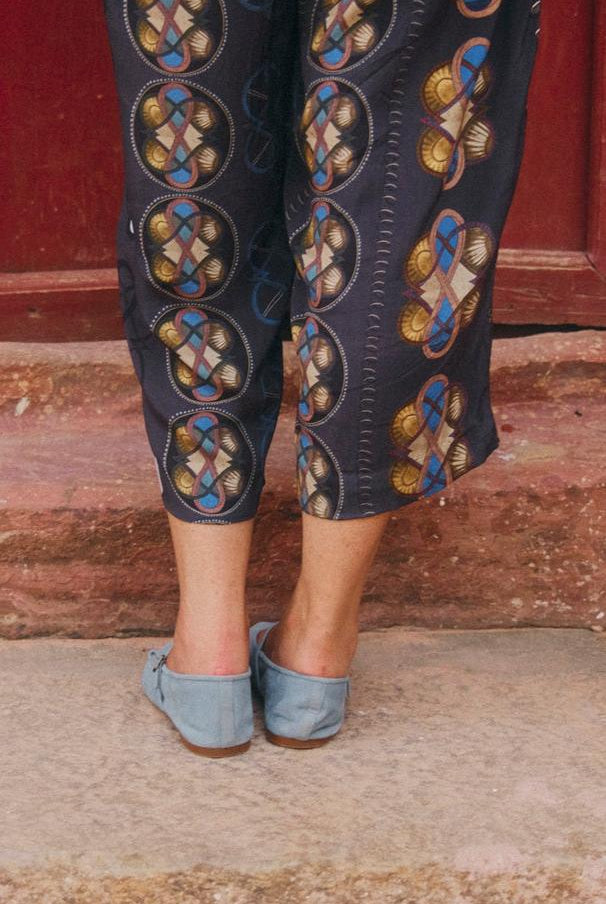 Garden Co - ord Set in AC Navy Crepe - CiceroniCo - ord SetNikyta's Workroom