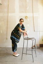 Garden Co - ord Set In Chetti Black Print - CiceroniCo - ord SetNIKYTA