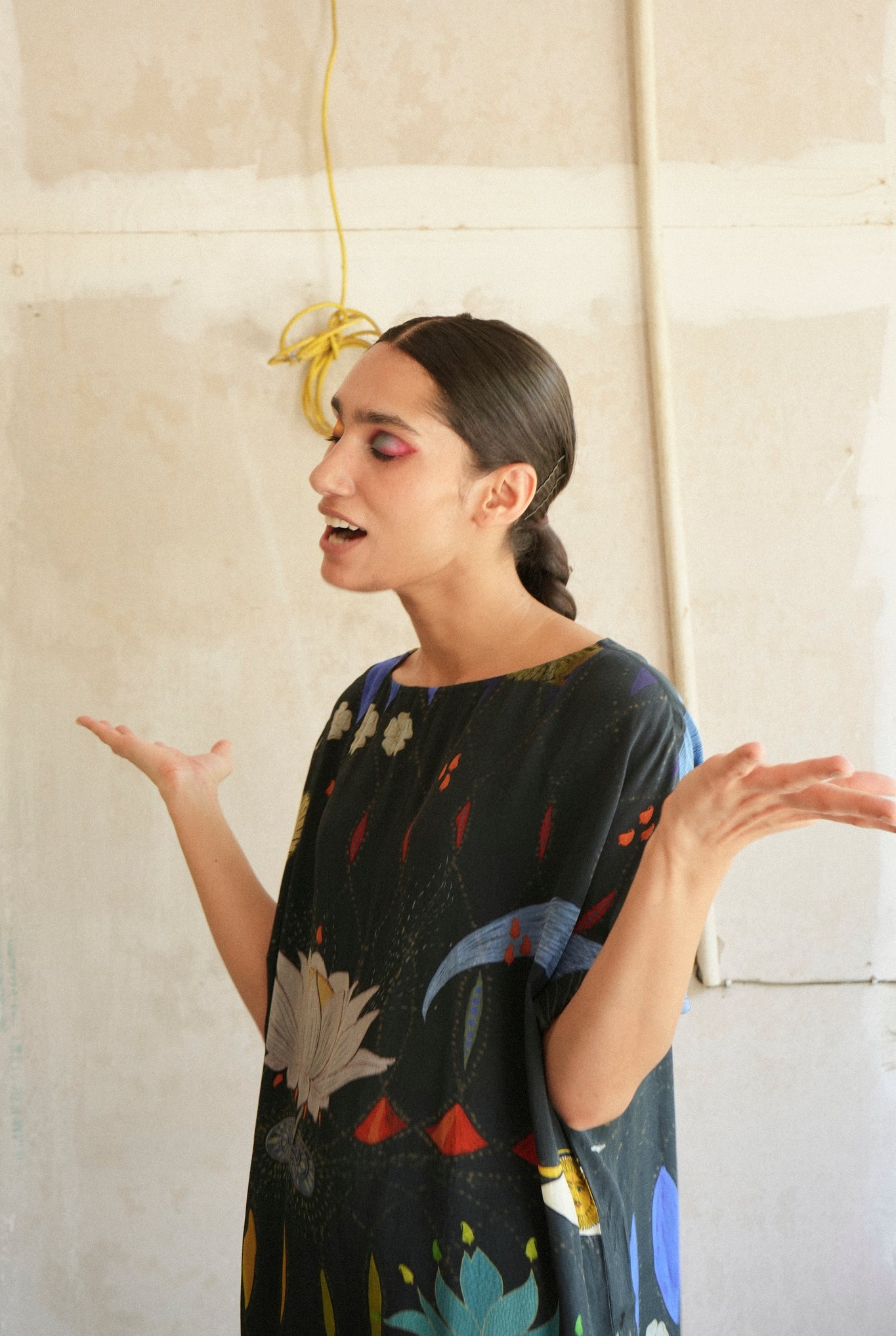 Garden Co - ord Set In Chetti Black Print - CiceroniCo - ord SetNIKYTA