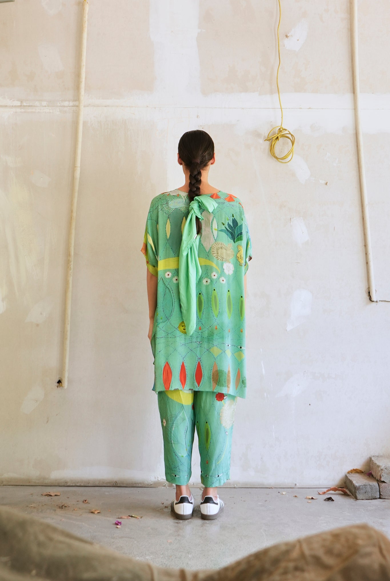 Garden Co - ord Set In Chetti Green Print - CiceroniCo - ord SetNIKYTA