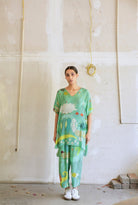 Garden Co - ord Set In Chetti Green Print - CiceroniCo - ord SetNIKYTA