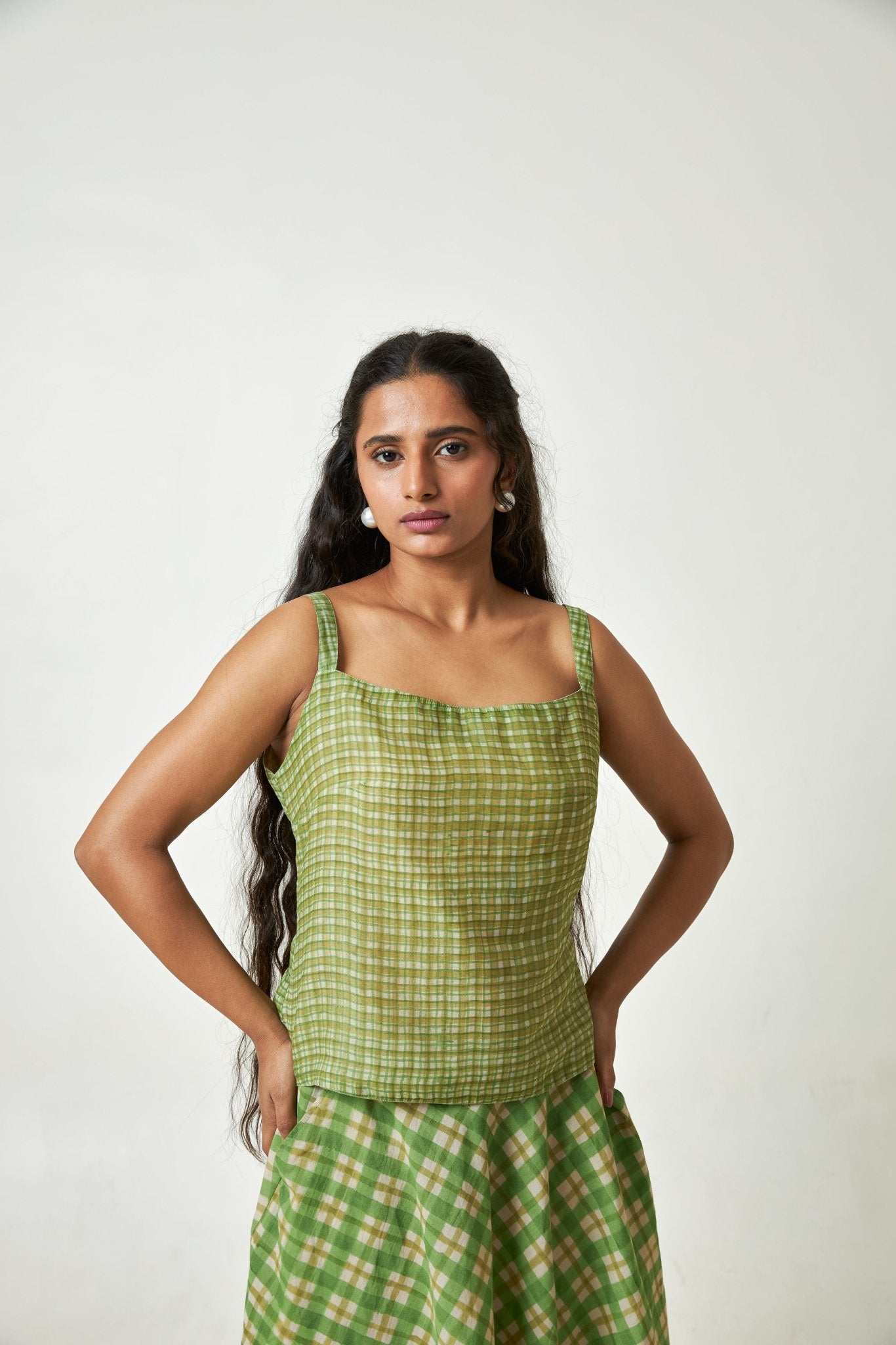 Garden Whispers Block printed Top - CiceroniTopPants and Pajamas