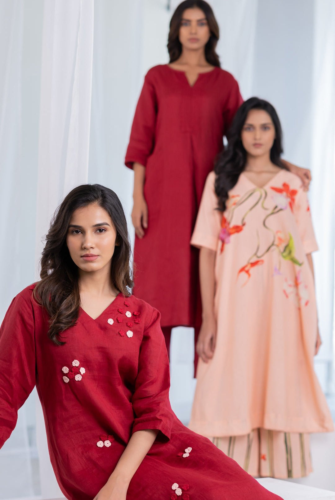 Garnet Blossom Kurta Set - CiceroniKurta Set, Everyday WearSilai Studio