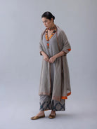 Gawa Grey Dupatta - CiceroniDupattaShades of India