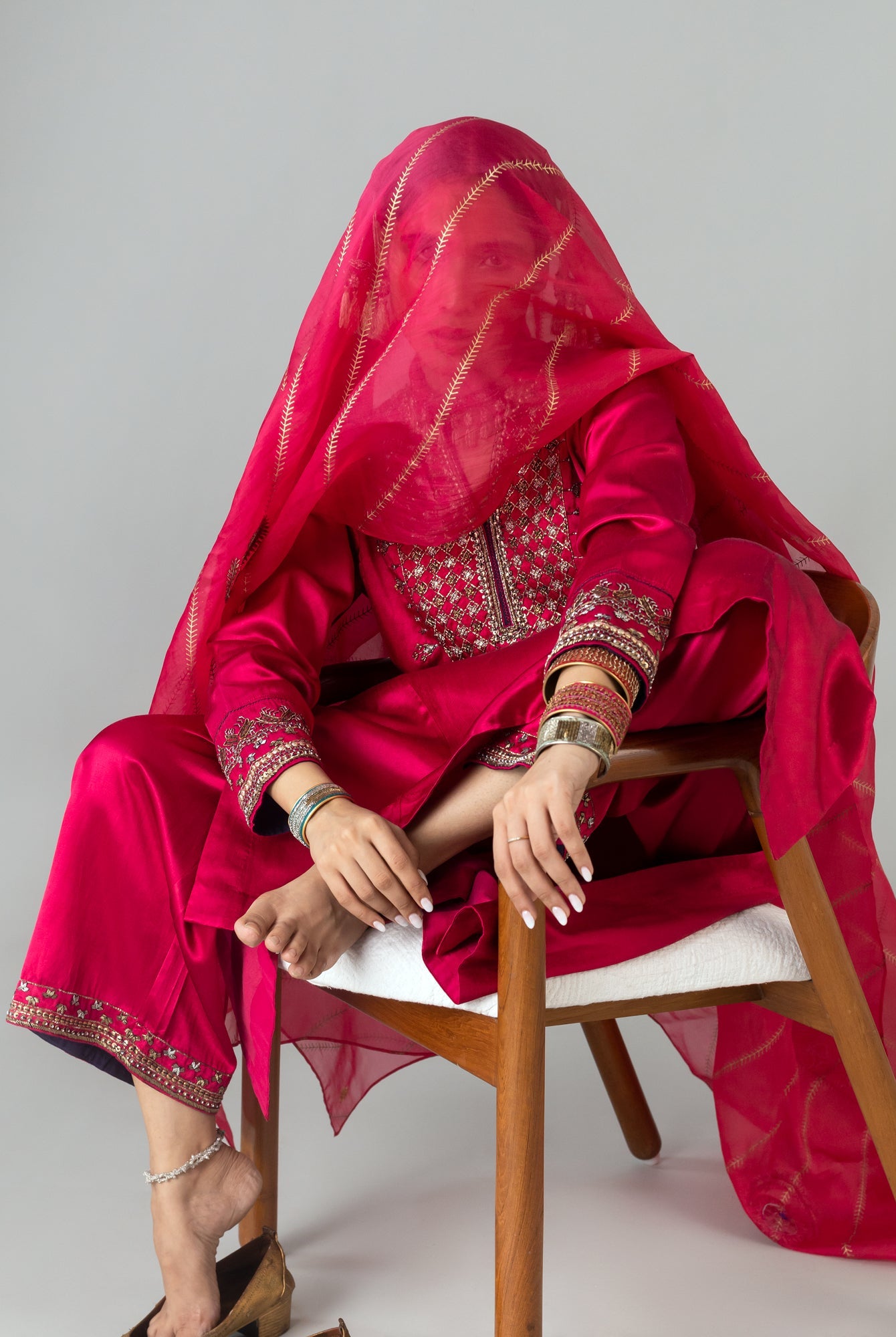 Ghughat Pyjama - CiceroniPantsShades of India