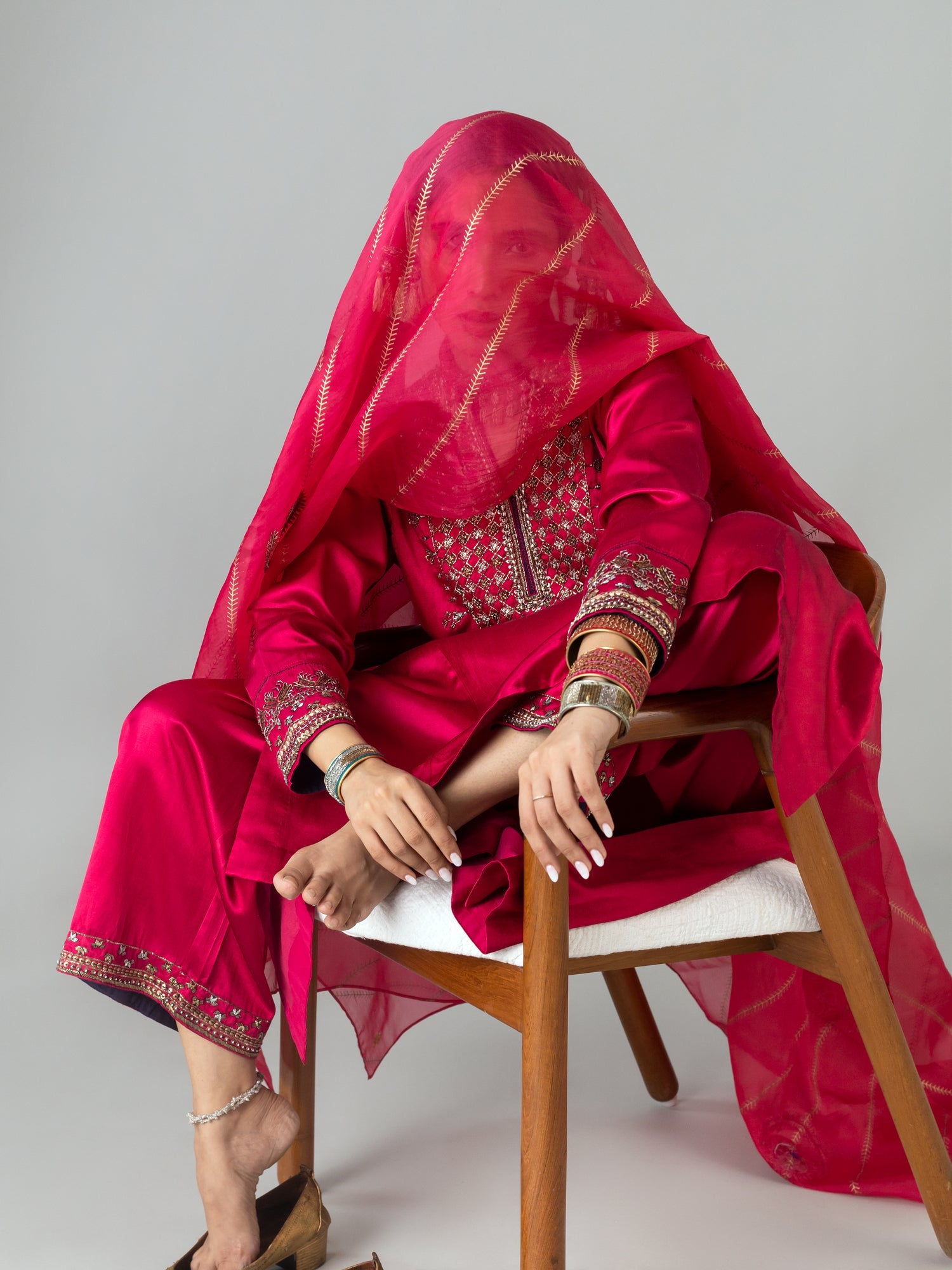 Ghughat Pyjama - CiceroniPantsShades of India