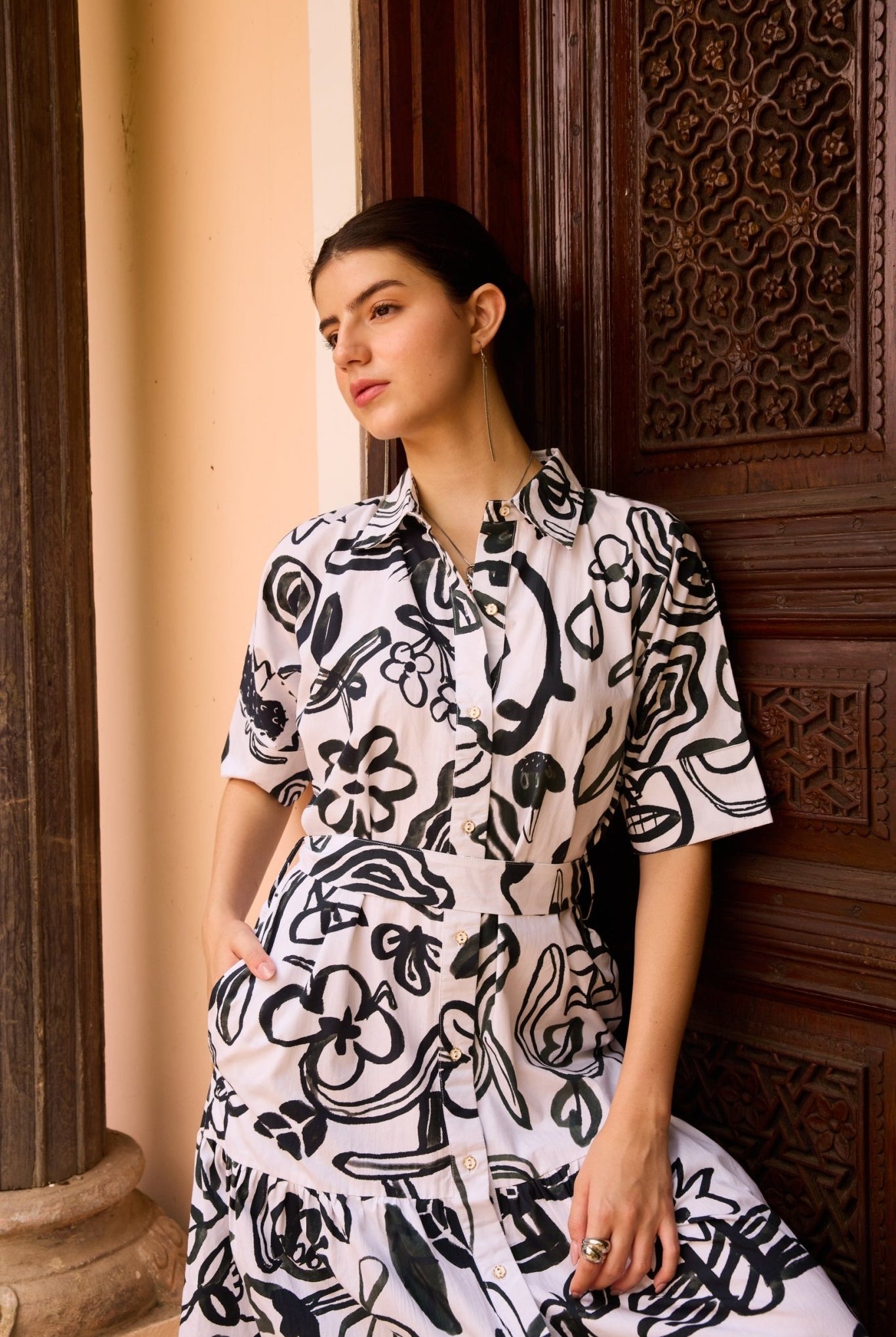 Gina Maxi Shirt Dress - CiceroniDressesHappi Space
