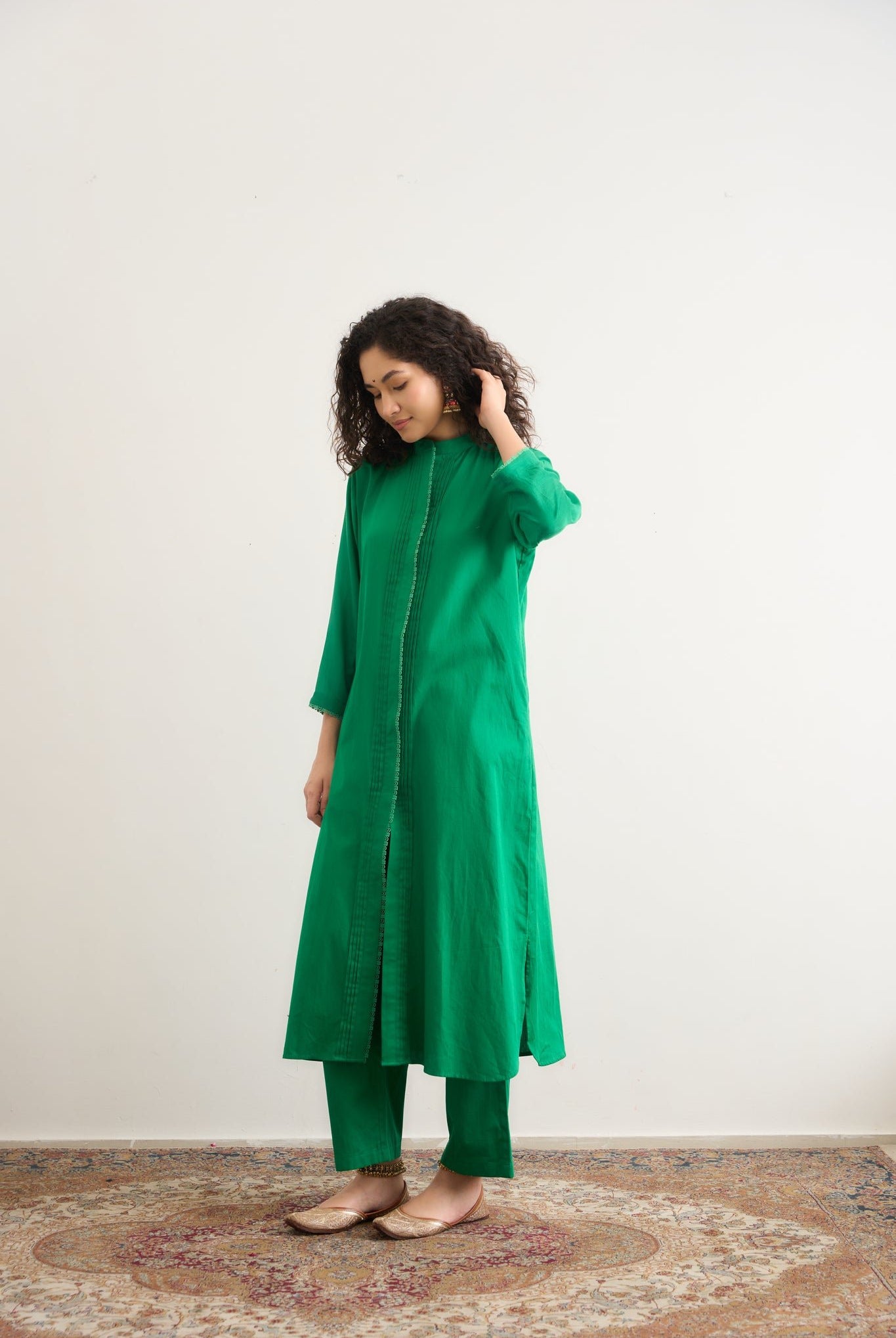 Gloria Co - ord Set - Green - CiceroniKurta Set, Festive WearRAAS Life
