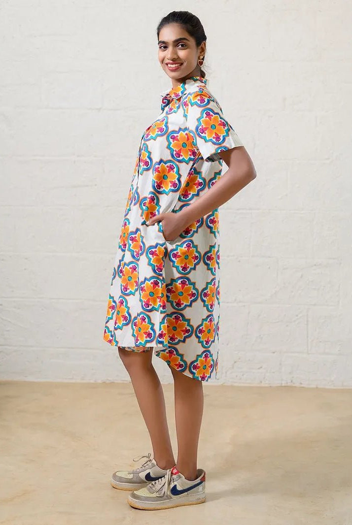 Goan Mosaic Shirt Dress - CiceroniDressesPrachi Kamat