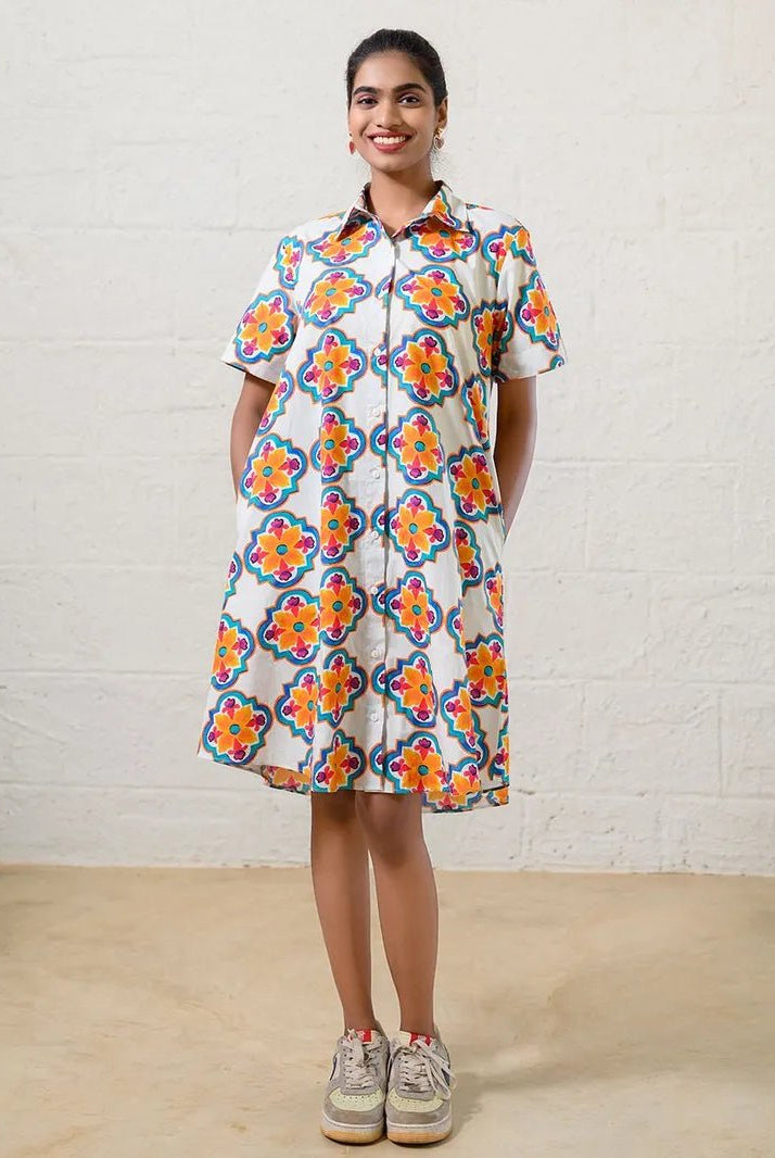 Goan Mosaic Shirt Dress - CiceroniDressesPrachi Kamat