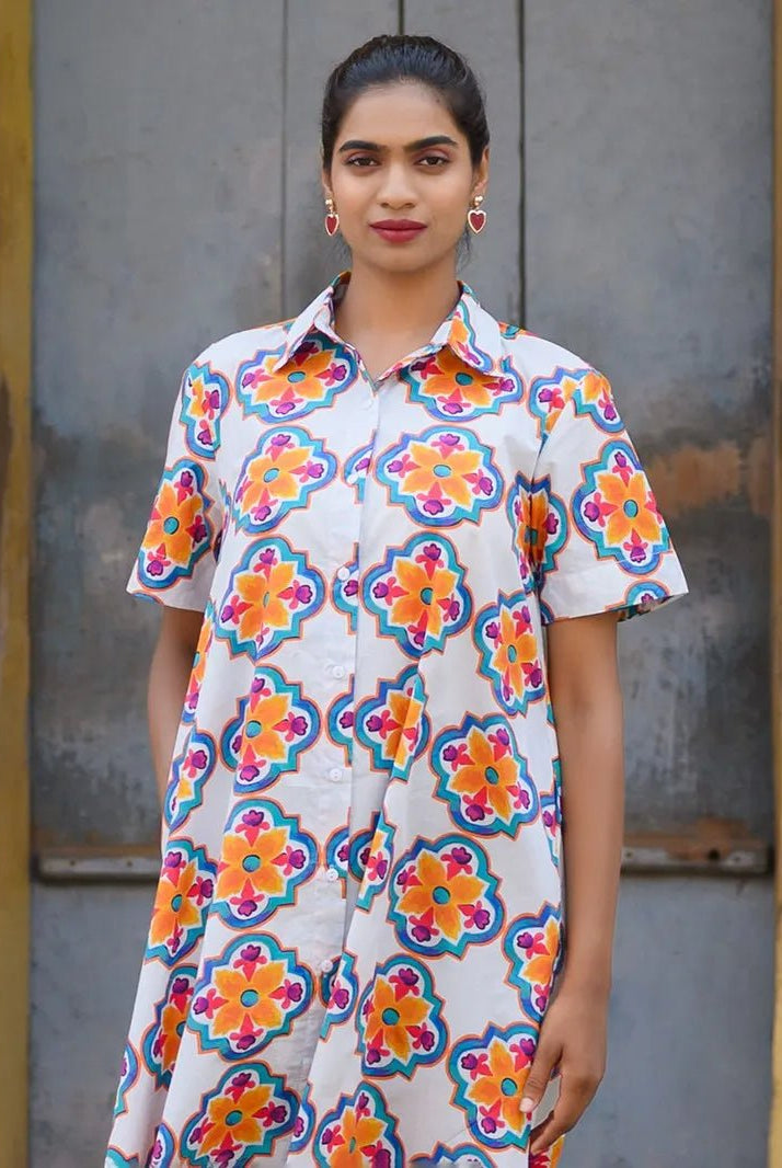 Goan Mosaic Shirt Dress - CiceroniDressesPrachi Kamat