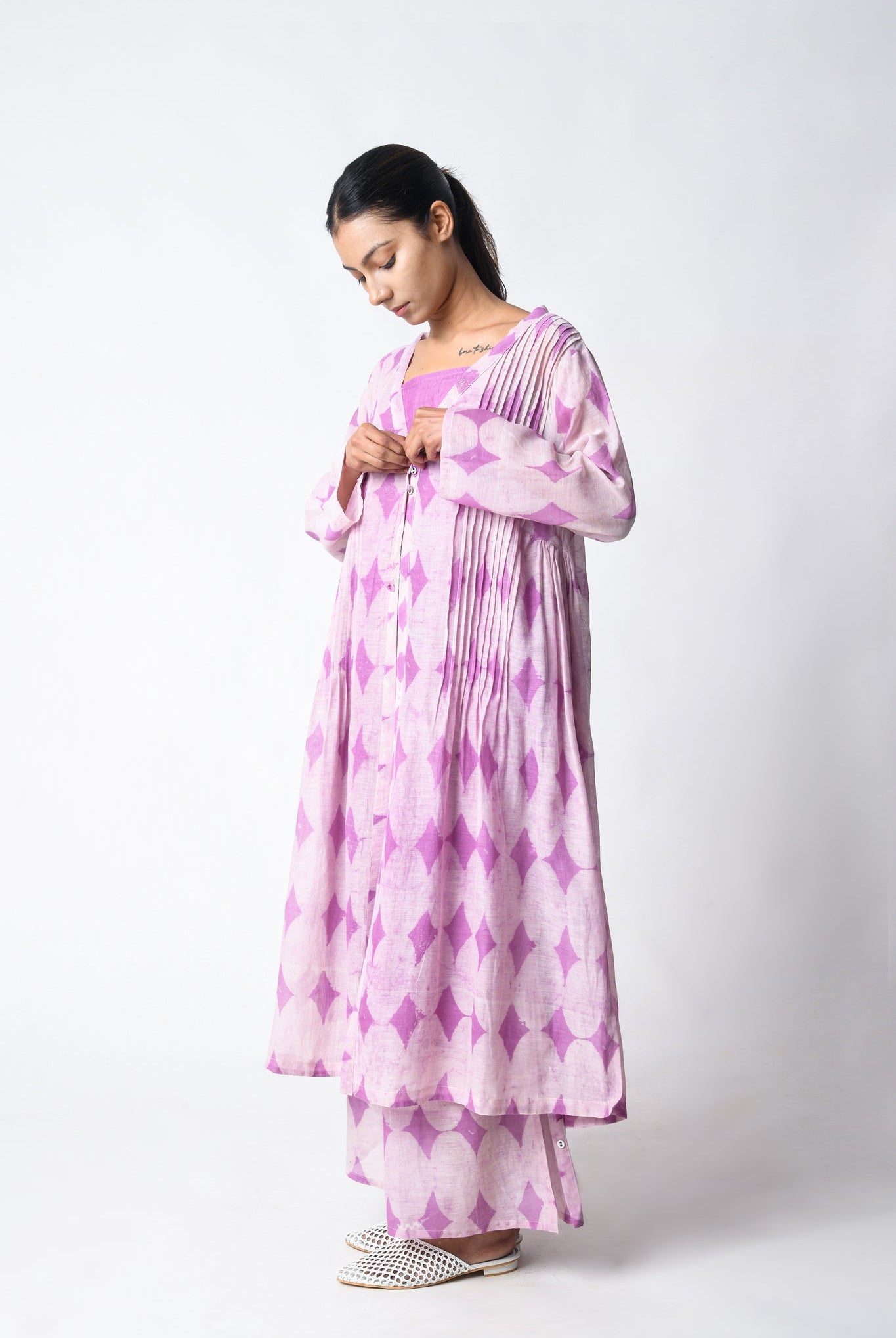 Goddess Plum Co - ord Set - CiceroniKurta Set, Everyday WearJayati Goenka