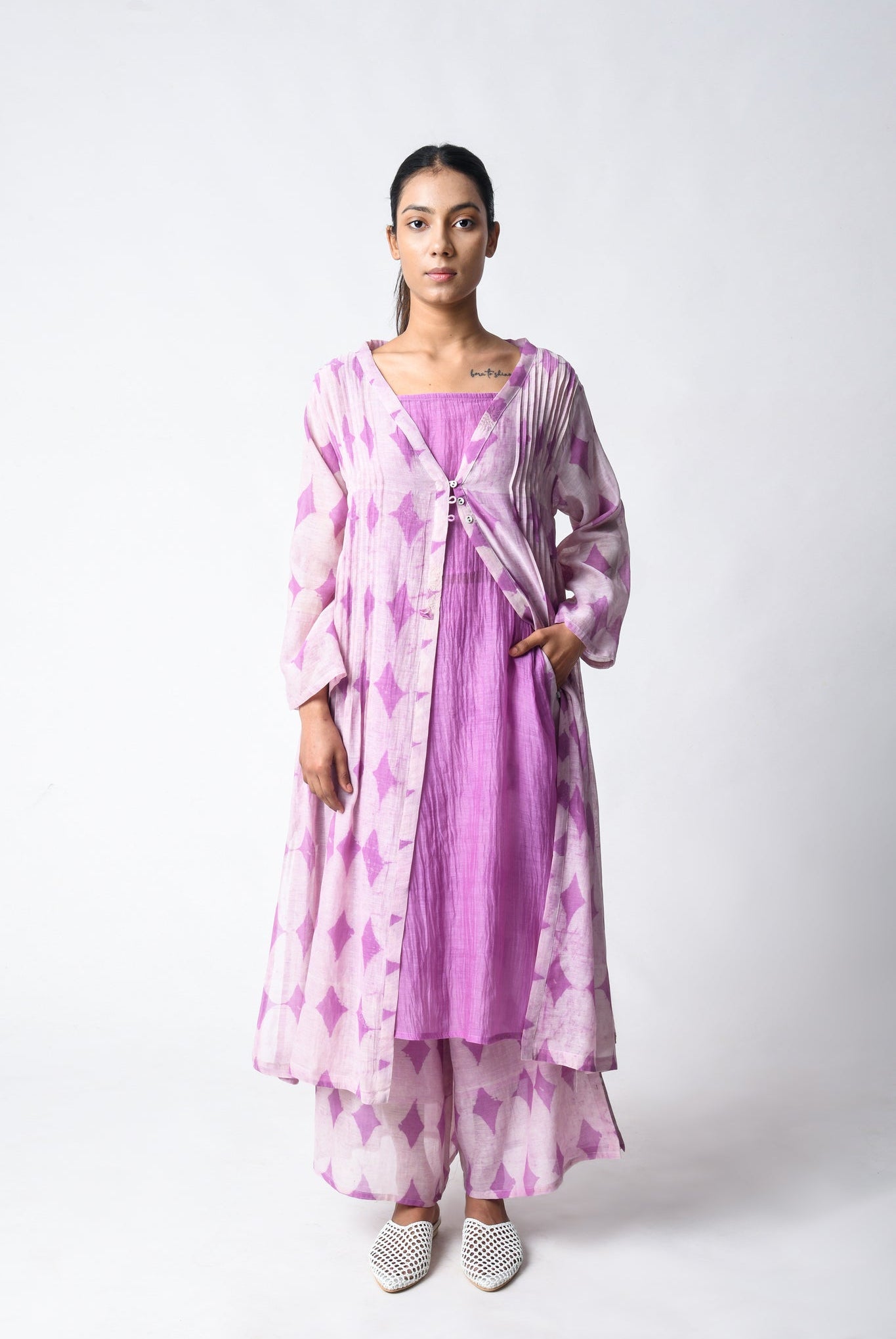 Goddess Plum Co - ord Set - CiceroniKurta Set, Everyday WearJayati Goenka