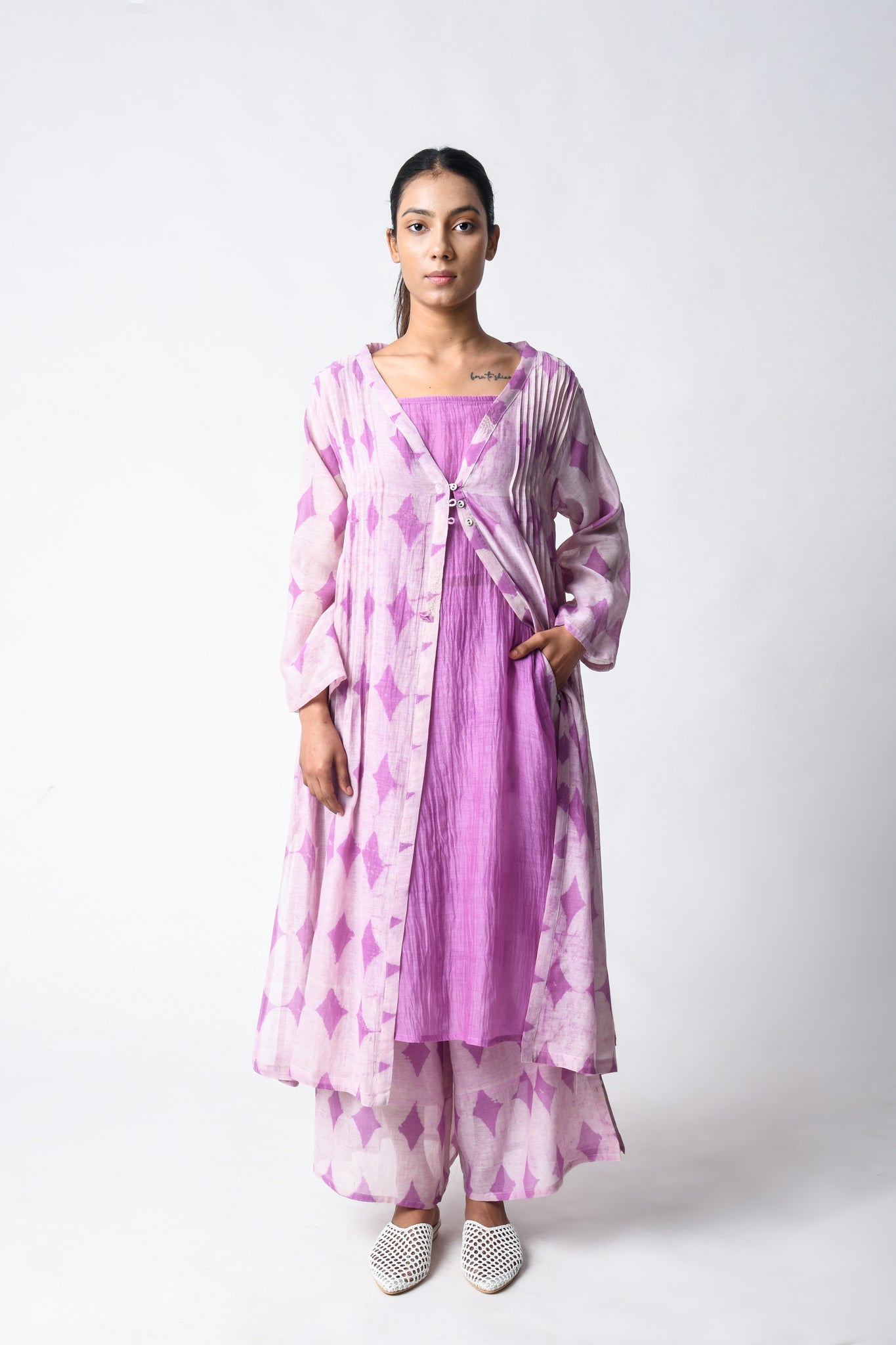 Goddess Plum Co - ord Set - CiceroniKurta Set, Everyday WearJayati Goenka