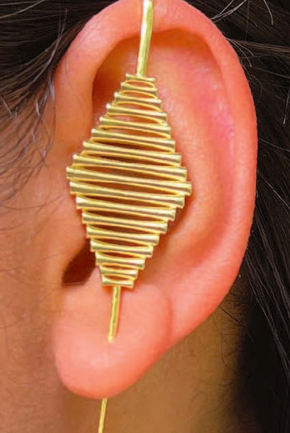 Gold Beam Earcuff - CiceroniEarcuffUnbent