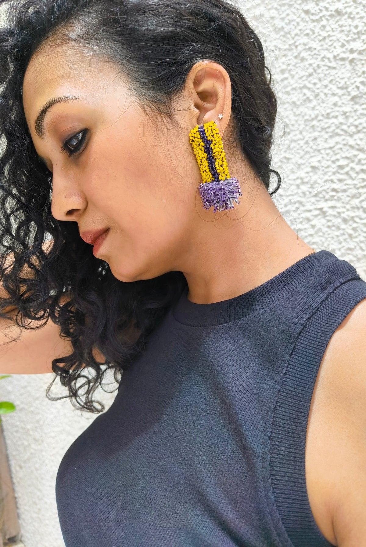 Golden Iris Earrings - CiceroniEarringsBandish