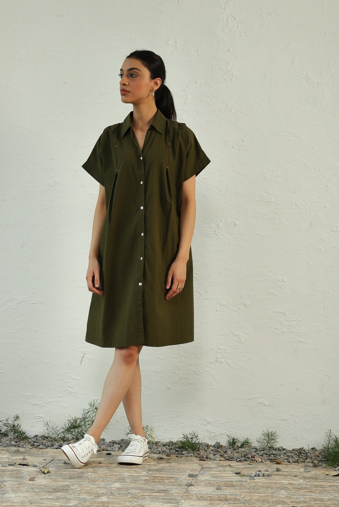Green Backpackers Dress - CiceroniDressesCanoopi