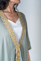 Green Braided Short Cape - CiceroniCapeNeora