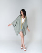Green Braided Short Cape - CiceroniCapeNeora