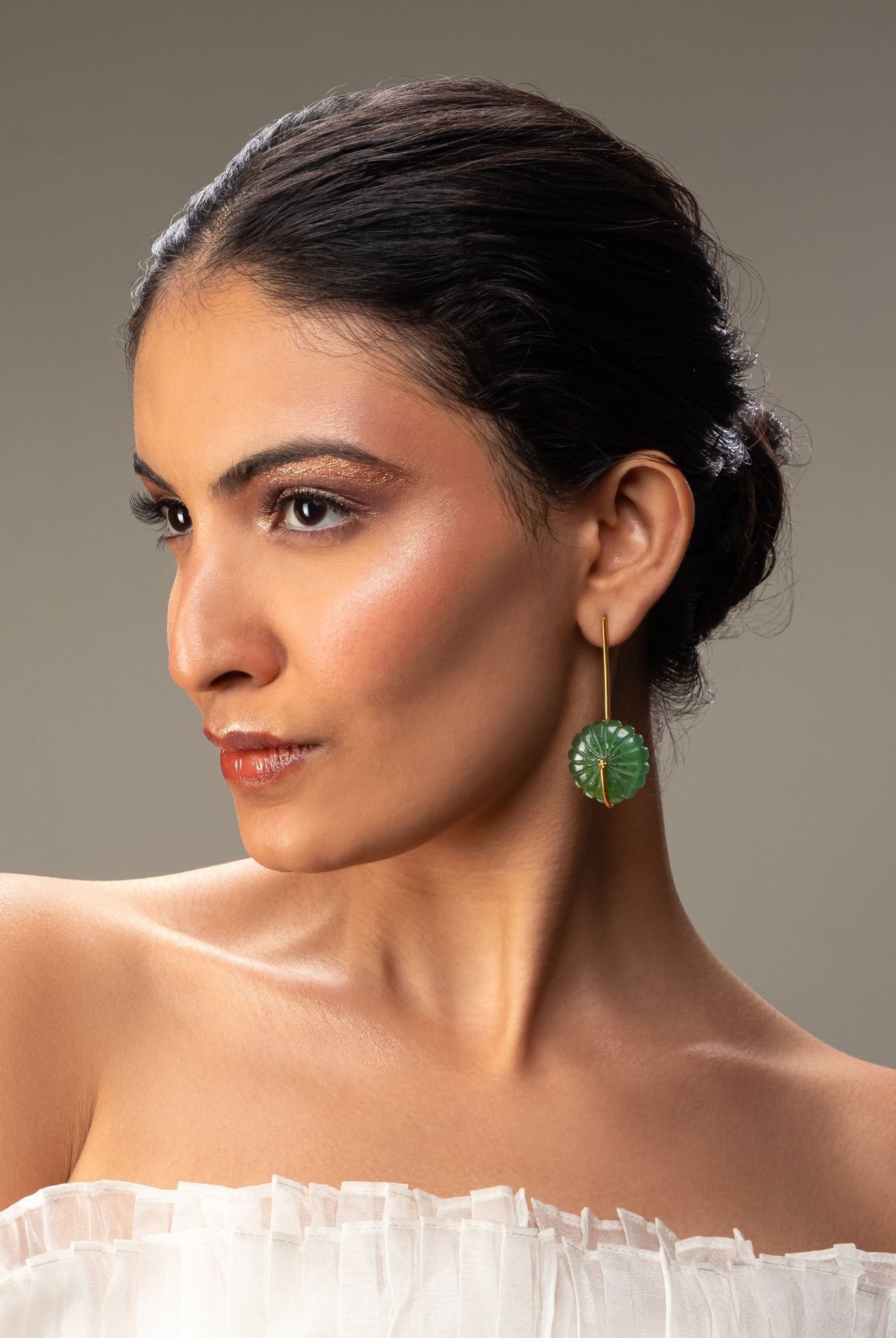 Green Floret Earings - CiceroniEarringsRumri