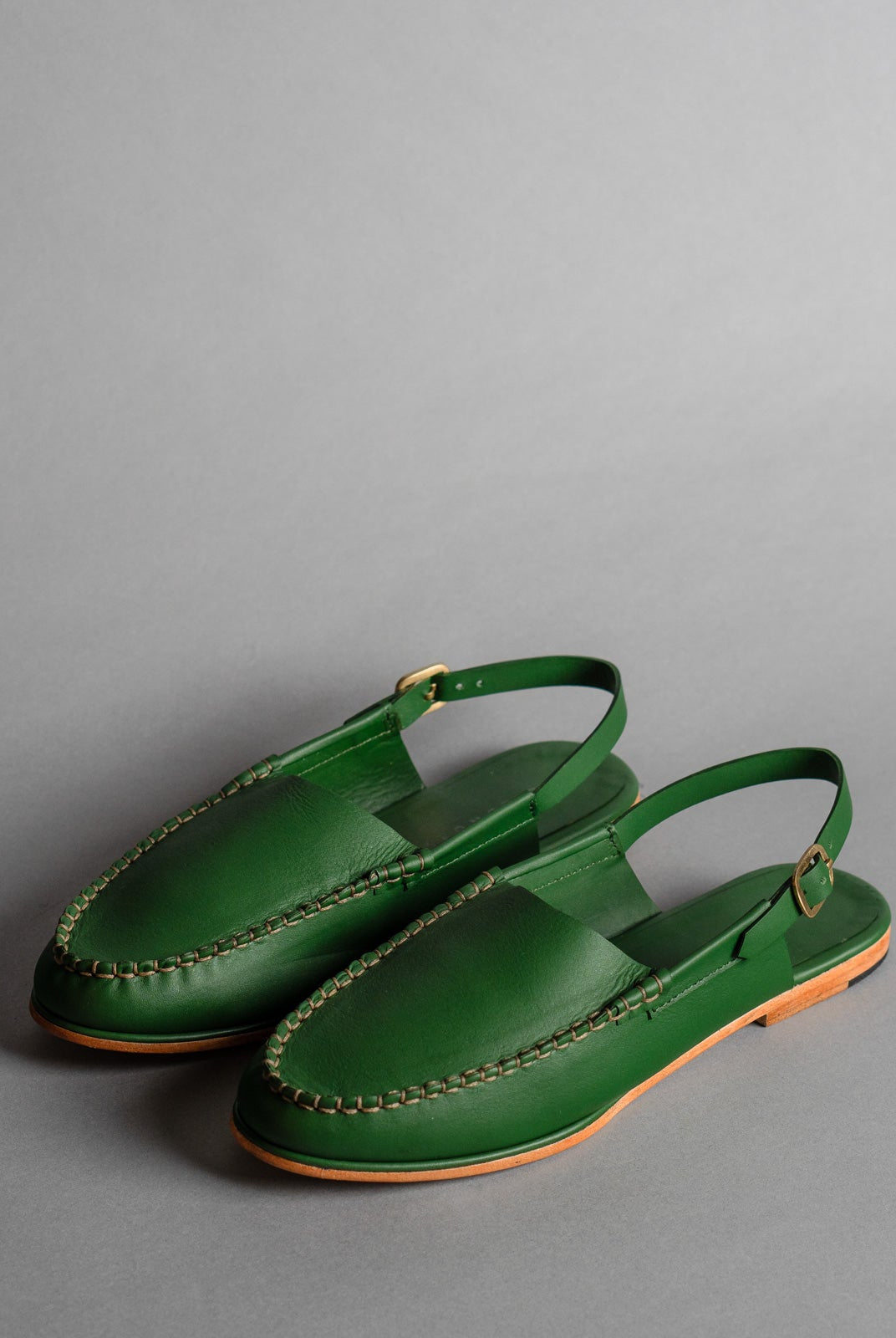 Green Mule Loafers - Women - CiceroniSandalsSlomotion