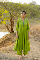 Green Pear Kalidaar Set - CiceroniKurta Set, Everyday WearMaidaan
