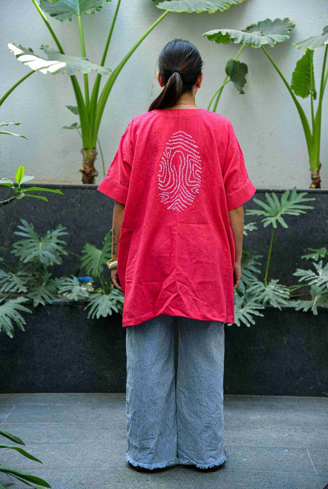 Gul Aab Fingerprint Top - CiceroniTopsYD Aashiya