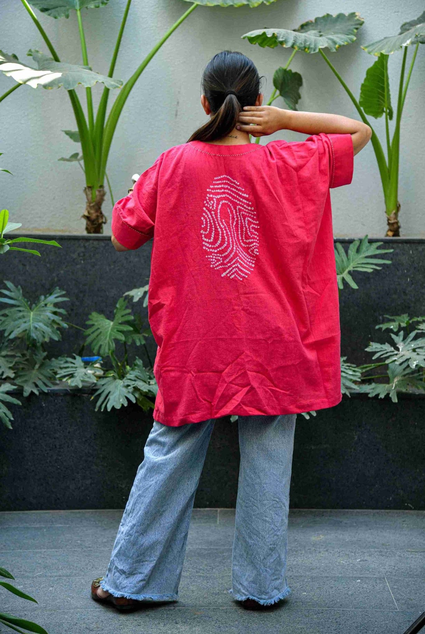 Gul Aab Fingerprint Top - CiceroniTopsYD Aashiya