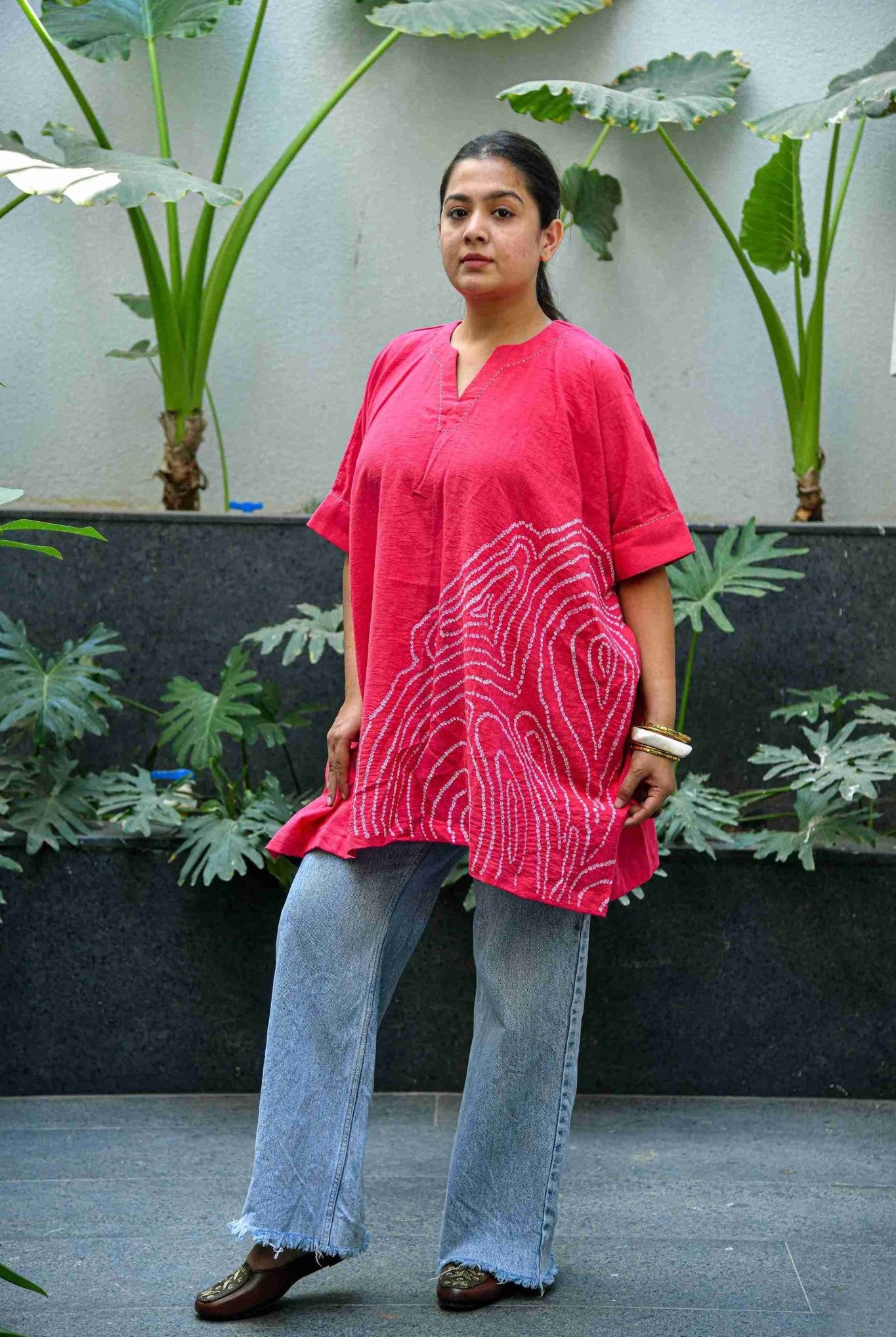 Gul Aab Fingerprint Top - CiceroniTopsYD Aashiya