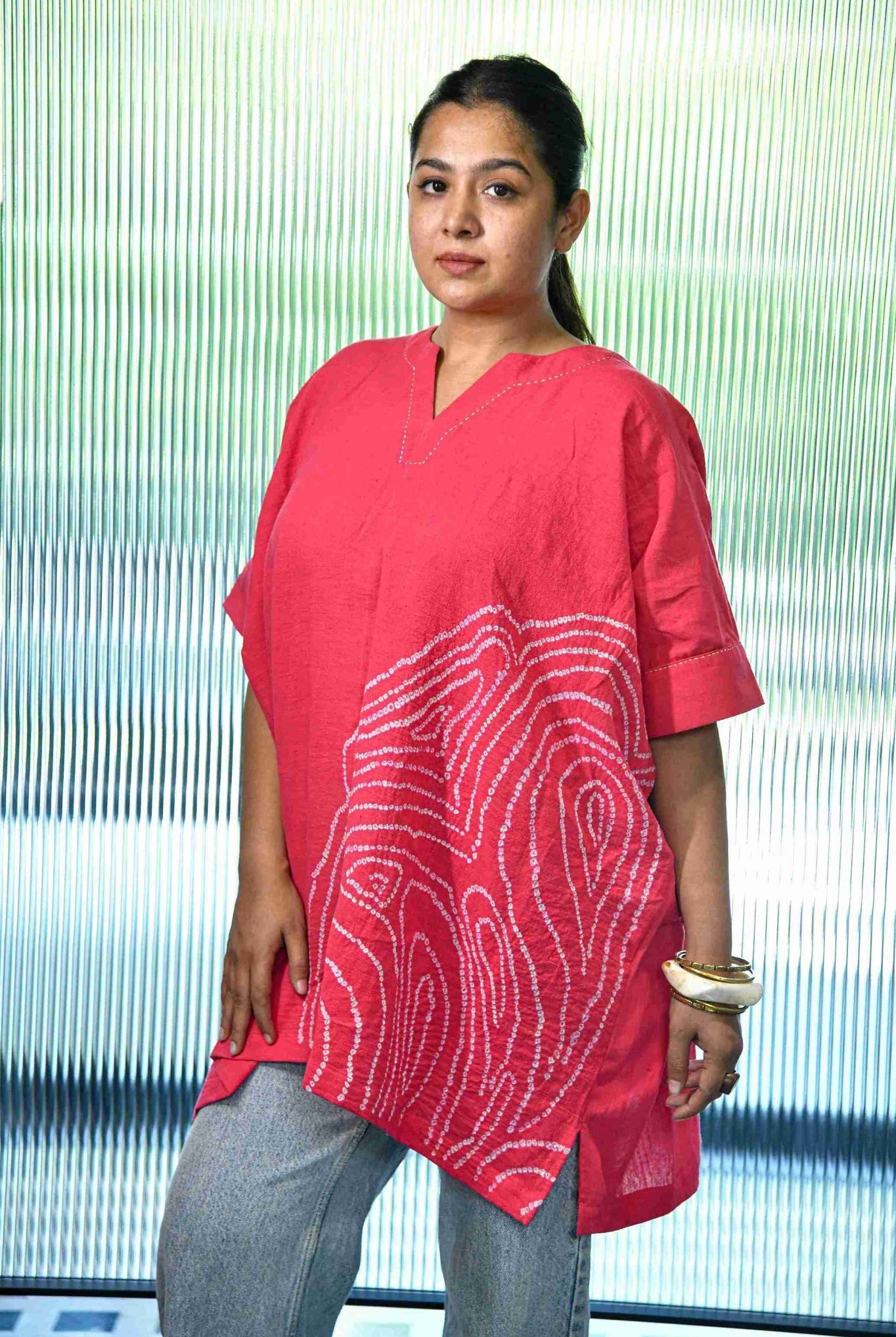 Gul Aab Fingerprint Top - CiceroniTopsYD Aashiya