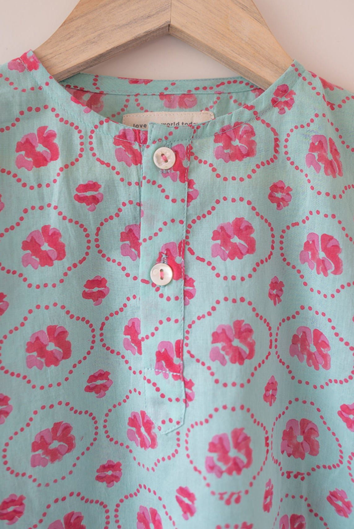 Gul Cotton Blue Floral Kurta - CiceroniKurtaLove The World Today