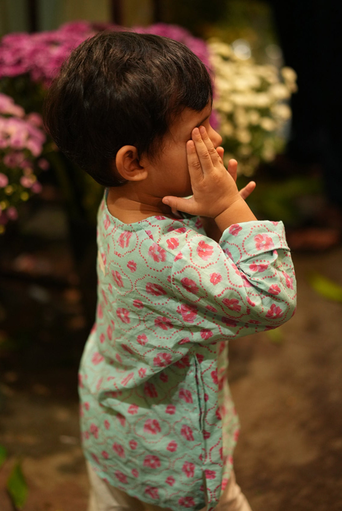 Gul Cotton Blue Floral Kurta - CiceroniKurtaLove The World Today