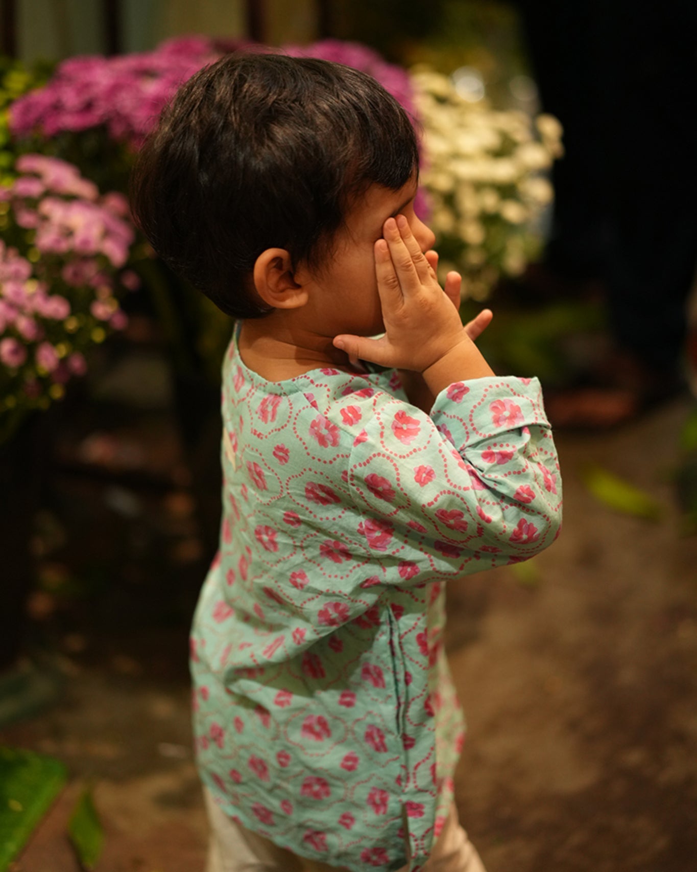 Gul Cotton Blue Floral Kurta - CiceroniKurtaLove The World Today